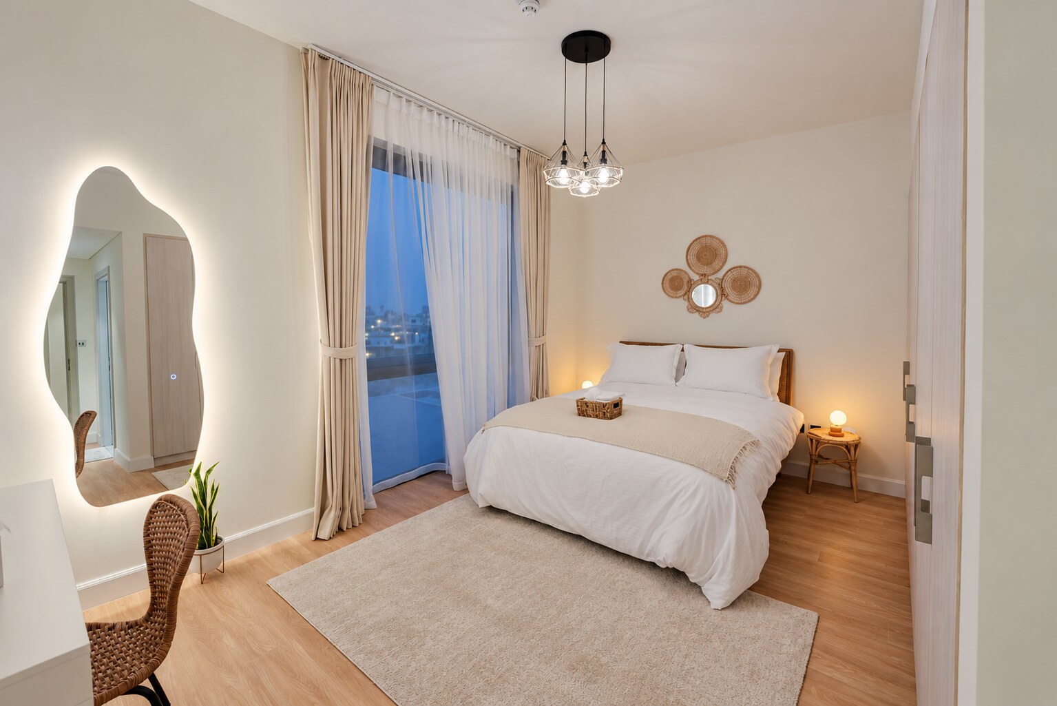 Bright private bedroom at Noya Viva Family Villa